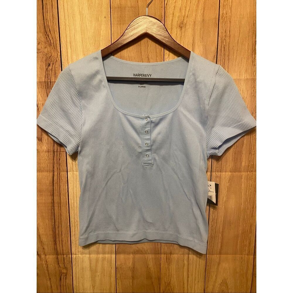 Harper & Ivy XL NWT T-shirt blue